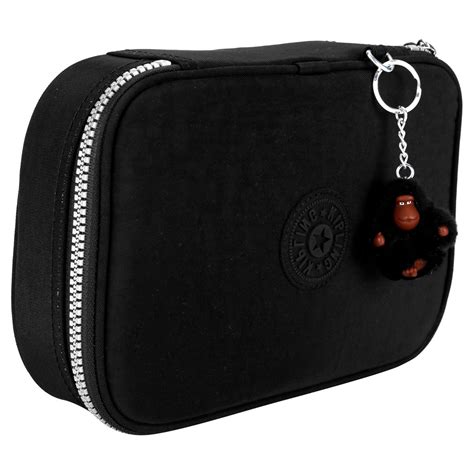 estojo kipling 100 pens preto.